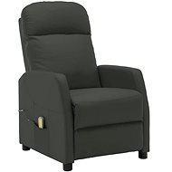 Elektrické masážní polohovací křeslo antracitové umělá kůže - Massage Chair