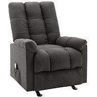 Elektrické masážní polohovací křeslo tmavě šedé textil - Massage Chair