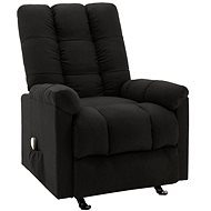 Elektrické masážní polohovací křeslo černé textil - Massage Chair