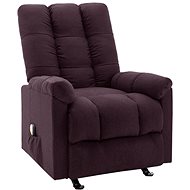 Elektrické masážní polohovací křeslo fialové textil - Massage Chair