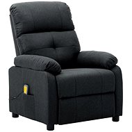 Elektrické masážní polohovací křeslo tmavě šedé textil - Massage Chair