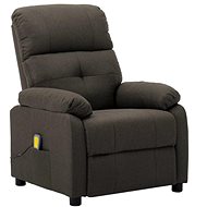 Elektrické masážní polohovací křeslo taupe textil - Massage Chair