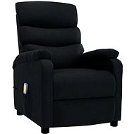 Masážní polohovací křeslo černé textil - Massage Chair