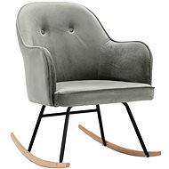Rocking chair grey velvet - Rocking Chair