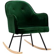 Rocking chair dark green velvet - Rocking Chair