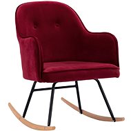 Rocking chair burgundy velvet - Rocking Chair
