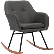 Rocking chair dark grey textile - Rocking Chair