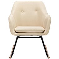 Rocking chair cream textile - Rocking Chair