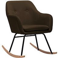 Rocking chair brown textile - Rocking Chair