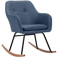 Rocking chair blue textile - Rocking Chair