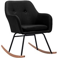Rocking chair black textile - Rocking Chair