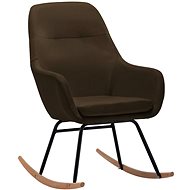 Rocking chair dark grey textile - Rocking Chair