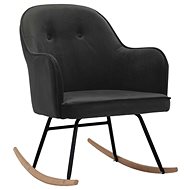 Rocking chair dark grey velvet - Rocking Chair