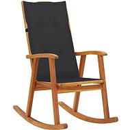 Rocking chair with cushions solid acacia wood - Rocking Chair