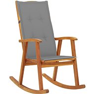 Rocking chair with cushions solid acacia wood - Rocking Chair