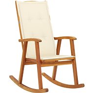 Rocking chair with cushions solid acacia wood - Rocking Chair