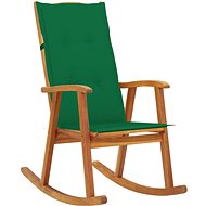 Rocking chair with cushions solid acacia wood - Rocking Chair