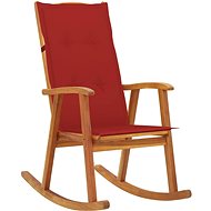 Rocking chair with cushions solid acacia wood - Rocking Chair