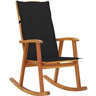 Rocking chair with cushions solid acacia wood - Rocking Chair