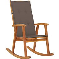 Rocking chair with cushions solid acacia wood - Rocking Chair