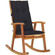 Rocking chair with cushions solid acacia wood - Rocking Chair