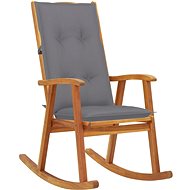 Rocking chair with cushions solid acacia wood - Rocking Chair