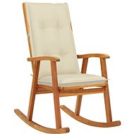 Rocking chair with cushions solid acacia wood - Rocking Chair