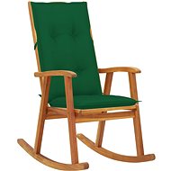 Rocking chair with cushions solid acacia wood - Rocking Chair