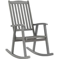 Rocking chair grey solid acacia wood - Rocking Chair