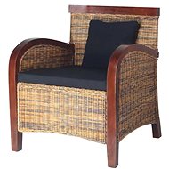 SHUMEE polohovací křeslo, textil, světle šedé - Křeslo