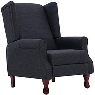 SHUMEE polohovací křeslo, textil, světle šedé, 329320 - Křeslo