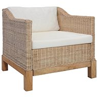 SHUMEE polohovací křeslo, textil, světle šedé, 338864 - Křeslo