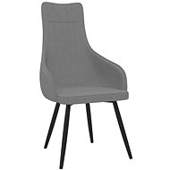 Křeslo světle šedé textil - Křeslo