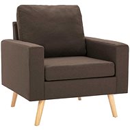 SHUMEE polohovací křeslo, textil, světle šedé, 342301 - Křeslo