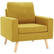 Křeslo žluté textil - Křeslo