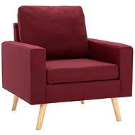 Křeslo vínové textil - Křeslo
