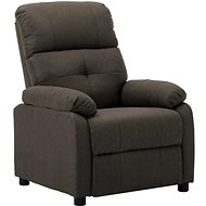 Polohovací křeslo taupe textil - Křeslo