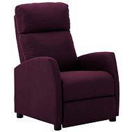 Polohovací křeslo vínové textil - Křeslo
