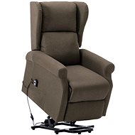 Zvedací křeslo taupe textil - Křeslo