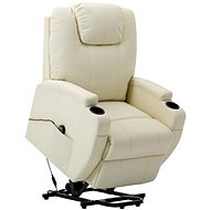 SHUMEE polohovací křeslo, textil, taupe, 342347 - Křeslo