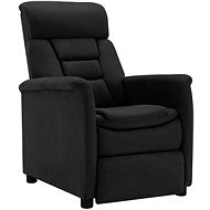 SHUMEE polohovací křeslo, textil, tmavě hnědé, 324074 - Křeslo