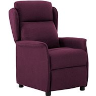 Polohovací křeslo vínové textil - Křeslo