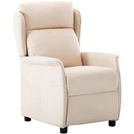 SHUMEE polohovací křeslo, textil, tmavě hnědé, 339005 - Křeslo