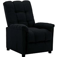 SHUMEE polohovací křeslo, textil, tmavě hnědé, 342220 - Křeslo