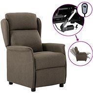 Elektrické polohovací křeslo taupe textil - Křeslo