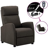 Elektrické polohovací křeslo taupe textil - Křeslo