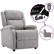SHUMEE polohovací křeslo, textil, tmavě šedé, 338981 - Křeslo