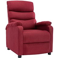 Polohovací křeslo vínové textil - Křeslo