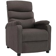 Polohovací křeslo taupe textil - Křeslo