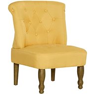 Francouzské křeslo žluté textil - Křeslo